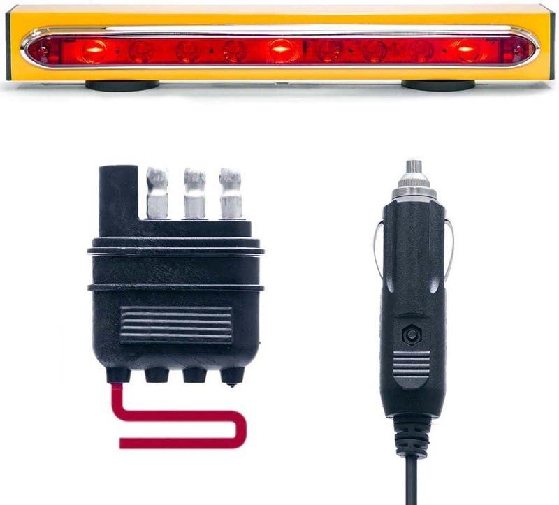 Master Tailgaters 19 Wireless Trailer Tow Light Bar  Ultra Bright LED  Multi Functional Signal Lights  Sturdy Magnetic Mount  48 Feet Range  4 Pin Flat Hitch Transmitter