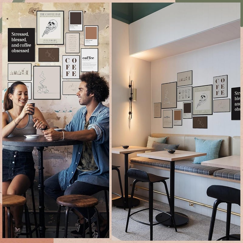 97 Decor 97 ديكور كوفي بار وول آرت - طباعة بوستر، أساسيات البار، إكسسوارات العربة، ديكورات متجر انتقائية، صور قديمة للمطبخ (غير مؤطرة) - Image 3