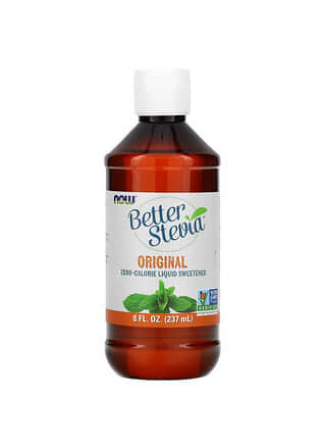 Now Foods NOW Foods, Better Stevia, Zero-Calorie Liquid Sweetener, Original, 8 fl oz (237 ml)  - Image 1