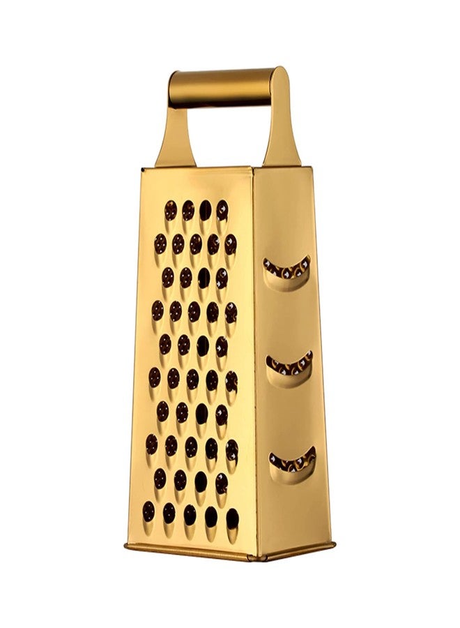 Eitonbu Multifunctional Stainless Steel Grater Slicer with Handle, Large 4 Sides Cutter for Ginger, Garlic, Cucumbers, Carrots, Cheese, Potato - Image 1