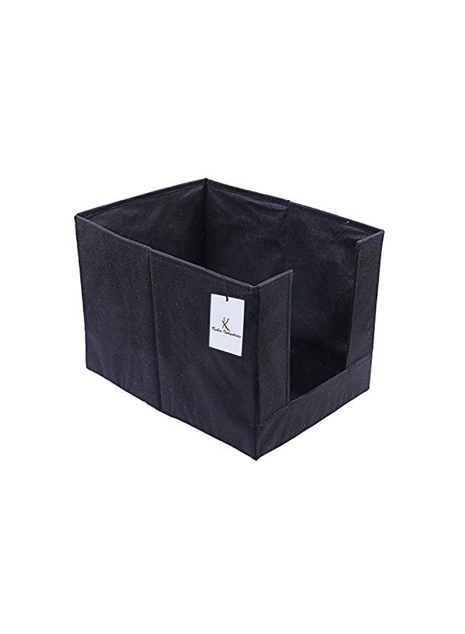 Kuber Industries Shirt Stackerbaby Clothes Organizerdrawer Closet Organizercloth Storage Box Black - Image 2