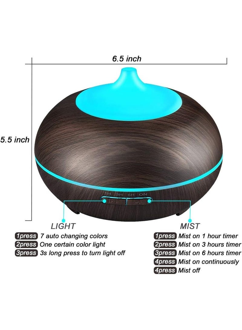 Mi VAZA 500ml Air Humidifier - Portable Miniature Essential Oil Diffuser - Moisturizing Machine - Fragrance Diffuser - 7-color Ambient Light - Auto Shut-Off - Image 3