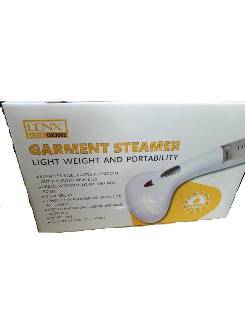 Denx DX3002 Portable Steam Iron – 1500W, Stainless Steel Soleplate, 4 Interchangeable Heads, Travel Bag Included - Image 2