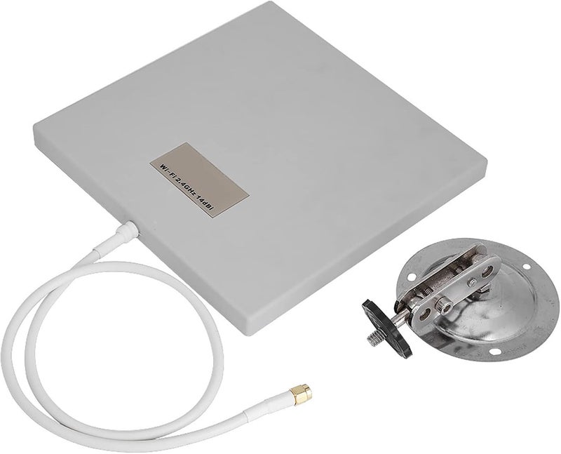 cheekyglo Antenna Panel Directional WiFi 2.4Ghz High Grain WiFi WLAN Extender Directional Long Range White - Image 1
