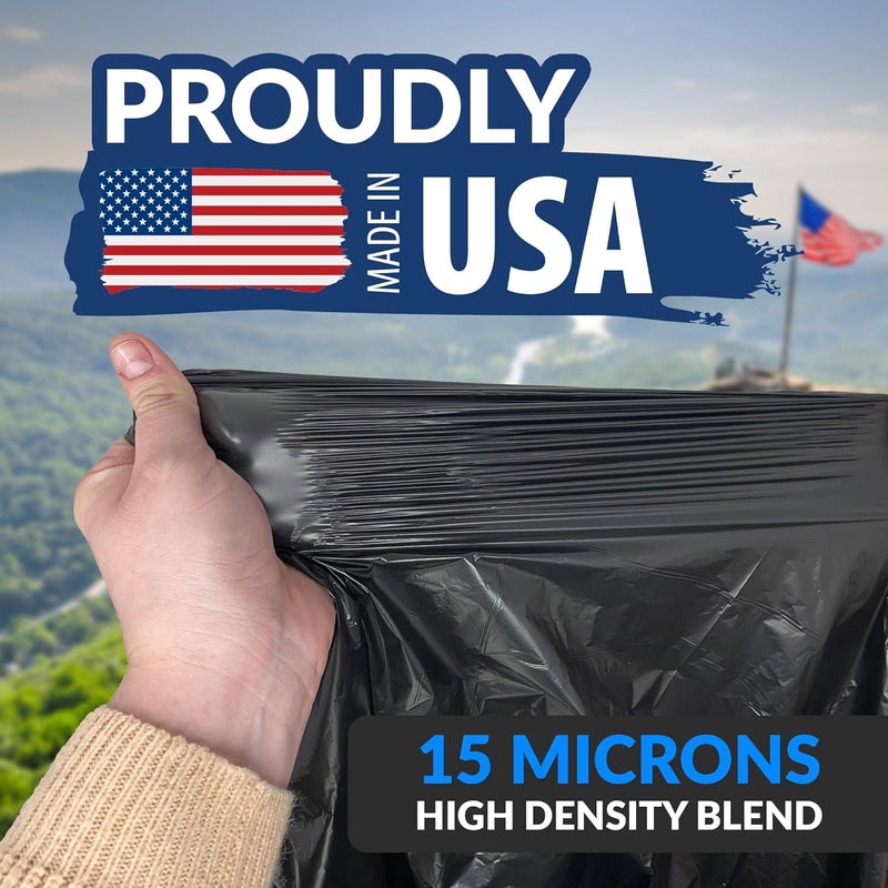 Reli. . 30-33 Gallon Trash Bags Heavy Duty | 250 Count Bulk | Black Large Trash Bags 30+, 32 Gallon | Made in USA - Image 5
