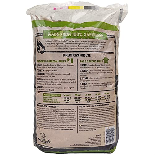 Mr. Bar-B-Q Apple Wood Smoker Chips, Wood Chips for Smokers, Alternative for Charcoal Briquettes Can be Use on Gas, Charcoal Grills, 100% Natural Apple Flavor for Grilling BBQ, Camping (1.8 Lb Bag) - Image 3