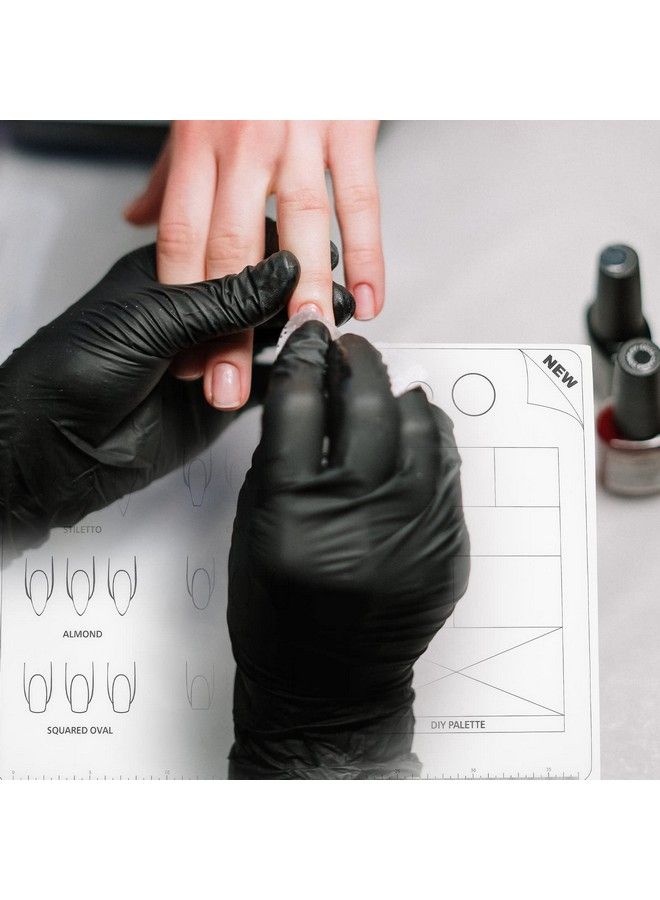 Uonlytech Acrylic Nail Training Mat Silicone Trainer Sheet For Application Practice - Image 5