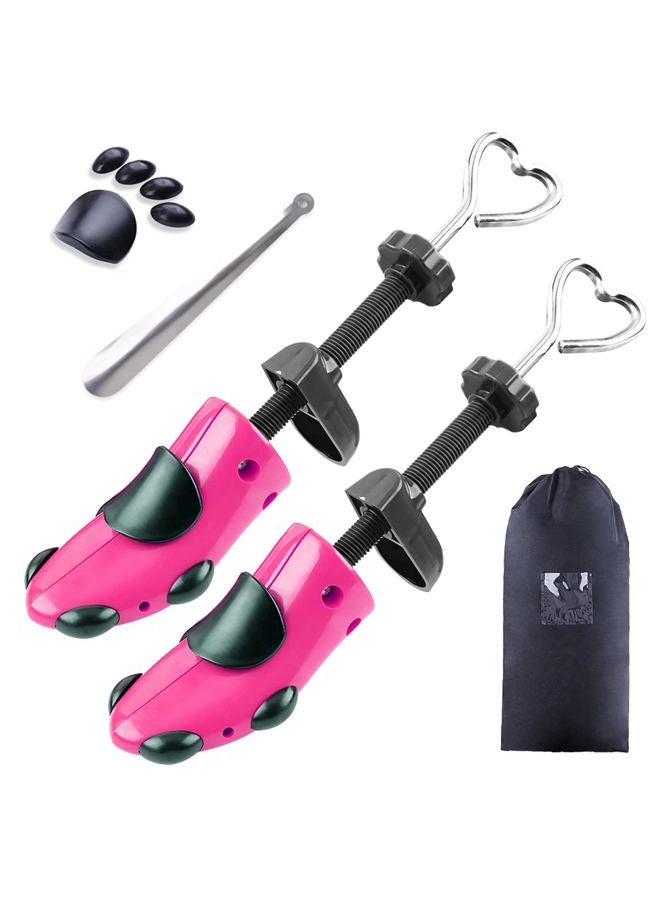cyrico Shoe Stretcher Women 4-way Shoe Expander Widener Shoe Tree Shape for Wide Feet, Rose for Shoes Size Us 5.5-10, US Size 5.5-10 - Image 1