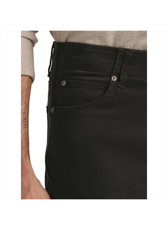 LEE Men's Extreme Motion Straight Taper Jean Black 32W x 34L - Image 3