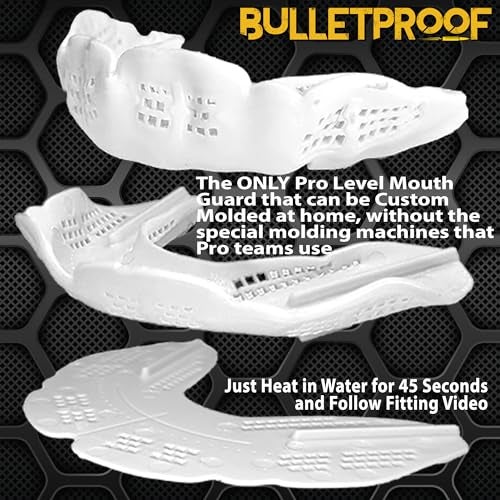 Bulletproof Mouthguards Bulletproof: World’s Thinnest Most Breathable Mouthguard is 3X Stronger! Football MMA Hockey Rugby Basketball BJJ Lacrosse Boxing Sports Mouth Guard Grinding Teeth. Boys Girls Adult Youth Kids Braces - Image 3