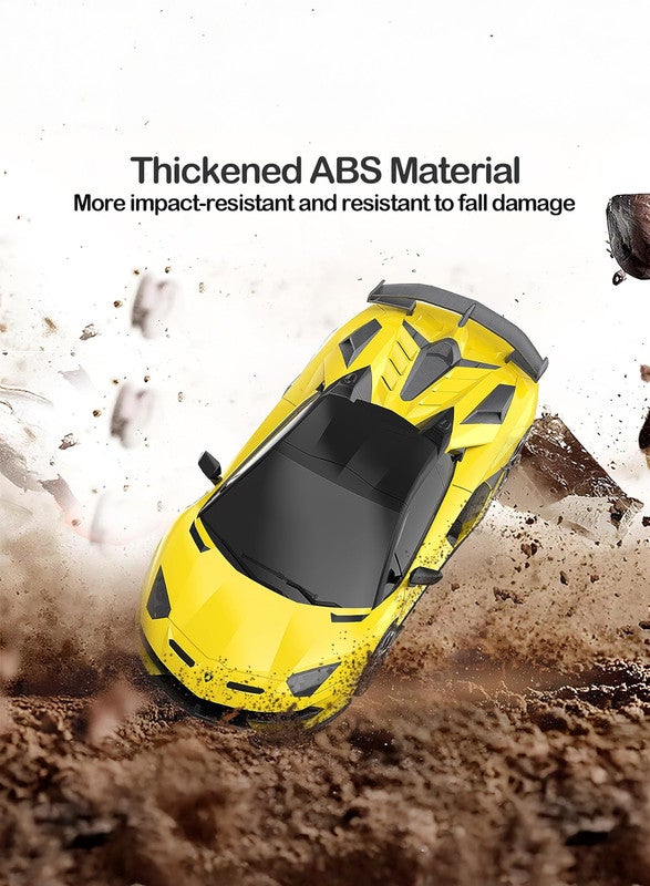 gearbox Kool Speed 1:24 R/C Lamborghini Aventador Svj Roadster Remote Control Sports Car Toys For Kids  3 Years+ (Yellow) - Image 3