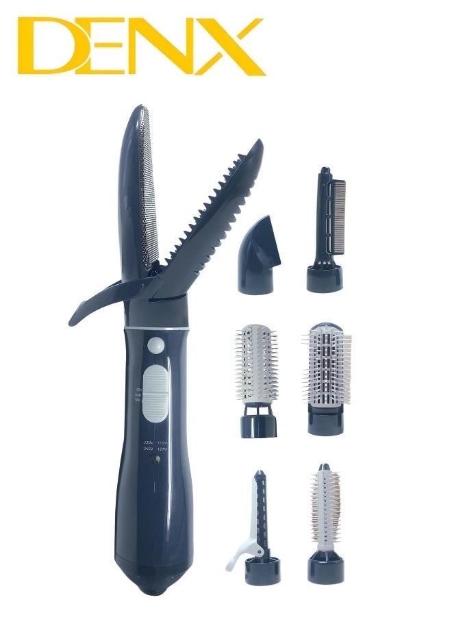 Denx 7 In 1 Hair Dryer 800W Variable Speed ​​For Drying And Styling Hair - Image 1