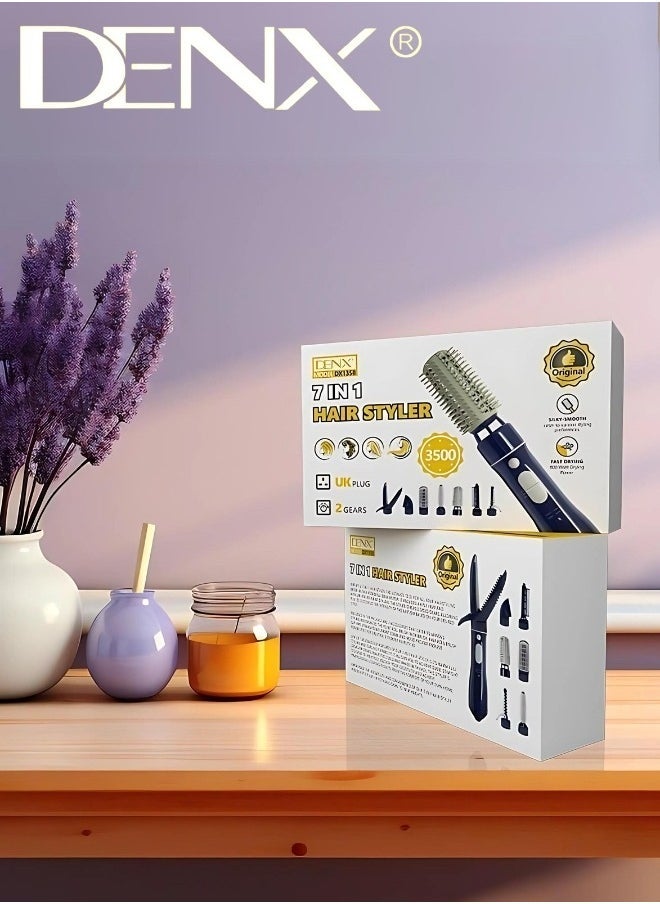 Denx 7 In 1 Hair Dryer 800W Variable Speed ​​For Drying And Styling Hair - Image 5