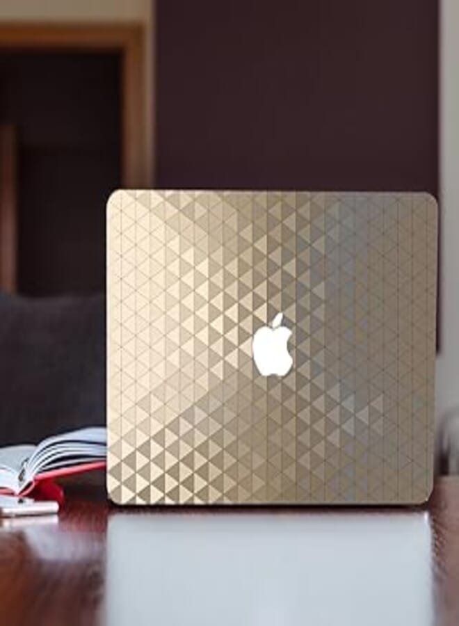 Generic Mini MacBook Decal with Luminous Apple Icon 33x23 Inch, Removable Mini MacBook Decal, Exterior Protective Sticker, Multi Color - 6221243360599 