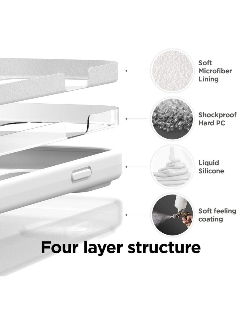 Captaintech Premium Liquid Silicone Case for iPhone 15 Pro (6.1") - 4-Layer Shockproof Protection with Anti-Scratch Microfiber Lining | Full-Body Defense  - Image 5