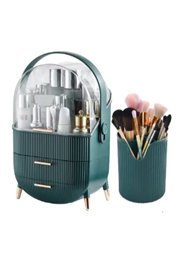 إن كي أكس منظم مستحضرات التجميل مع حامل الفرشاة - Image 1
