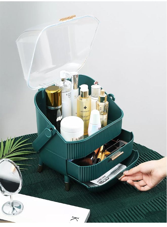 إن كي أكس منظم مستحضرات التجميل مع حامل الفرشاة - Image 2