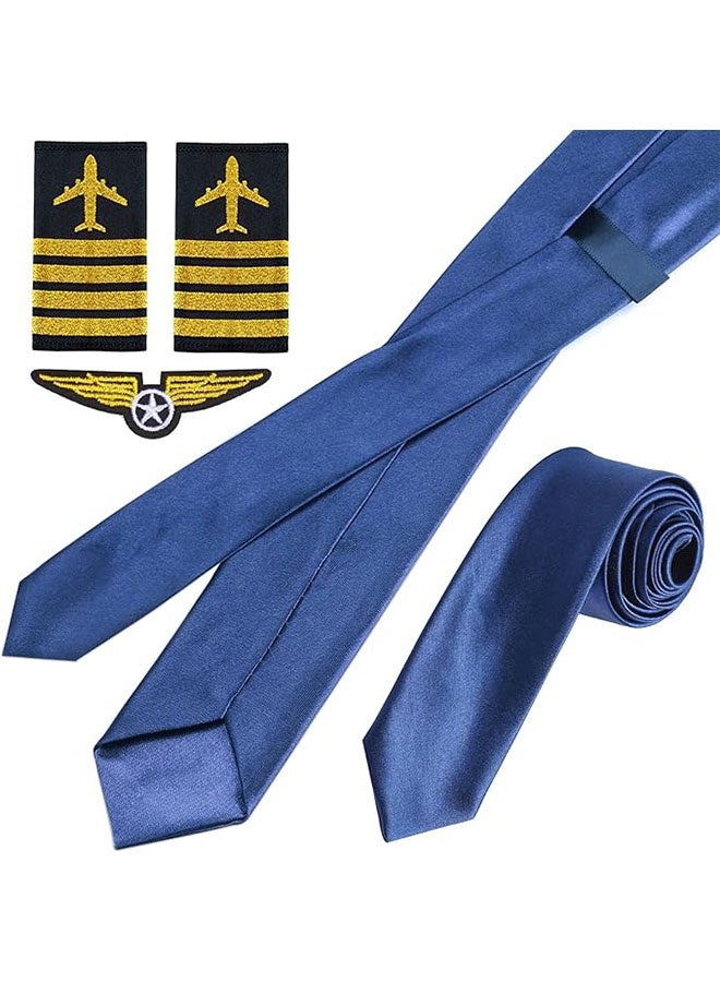 الضفدع الحقيقي قبعة كابتن البحارة مع شارة نظارات شمسية طيار للبالغين والمراهقين، لوازم تنكرية لحفلات الهالوين، زي طيار - Image 3