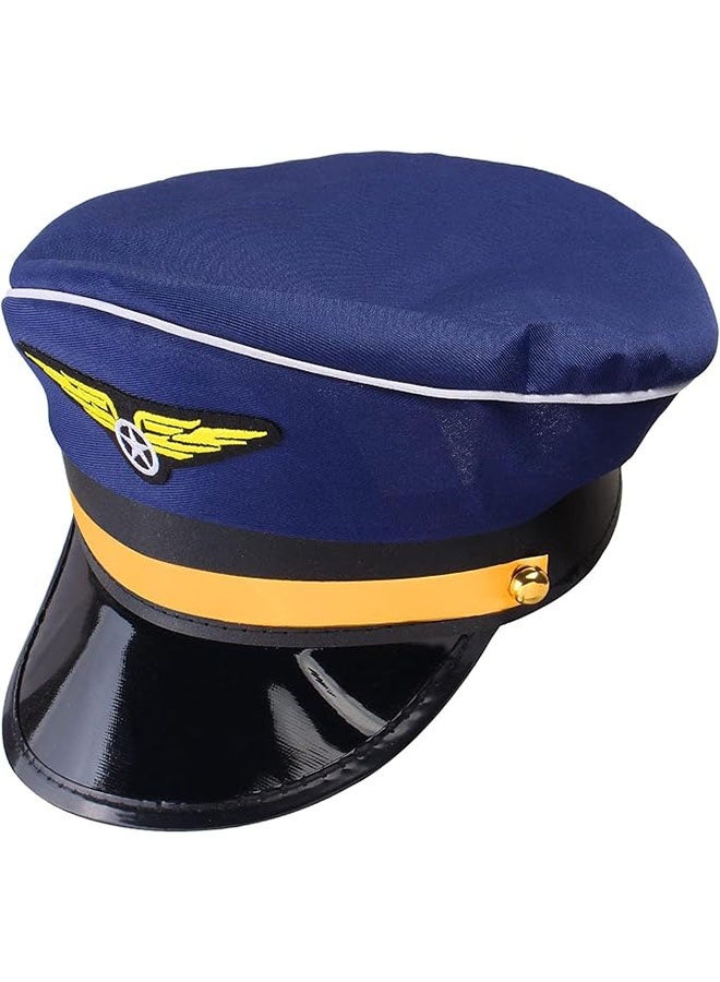 الضفدع الحقيقي قبعة كابتن البحارة مع شارة نظارات شمسية طيار للبالغين والمراهقين، لوازم تنكرية لحفلات الهالوين، زي طيار - Image 5