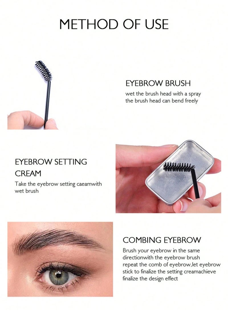 كيس بيوتي صابون تثبيت الحواجب 3D شفاف – مظهر طبيعي وكثيف - Image 4