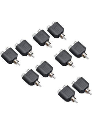 10Pcs Rca Y Splitter 1 Rca Male To 2 Rca Female Rca Phono Extension Adapter Av Audio Video Inputs Hub Extension For Tv Car Gps Navigations Stereo Side View Camera/Front Cameras - pzsku/Z985896A9C9E93B70E47CZ/45/1746224591/543ffeb7-b353-46de-a4a6-e827eaaa43aa
