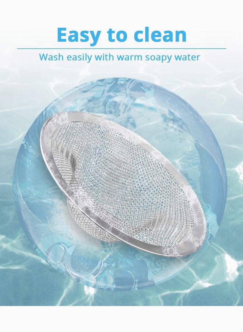 NIBEMINENT Sink Strainer, Basket Stainless Steel Bathroom Stopper, Heavy Duty Slop Filter Trap, Utility, Slop, Kitchen and Lavatory Drain Strainer Hair Catcher - Image 3