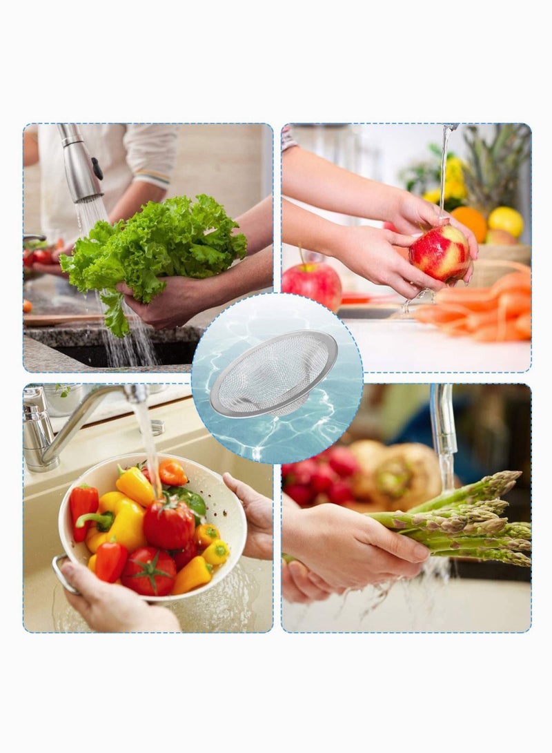 NIBEMINENT Sink Strainer, Basket Stainless Steel Bathroom Stopper, Heavy Duty Slop Filter Trap, Utility, Slop, Kitchen and Lavatory Drain Strainer Hair Catcher - Image 5