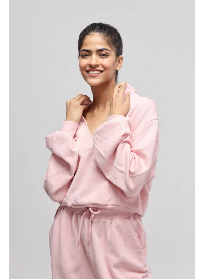 NeceSera Pink Terry Hoodie