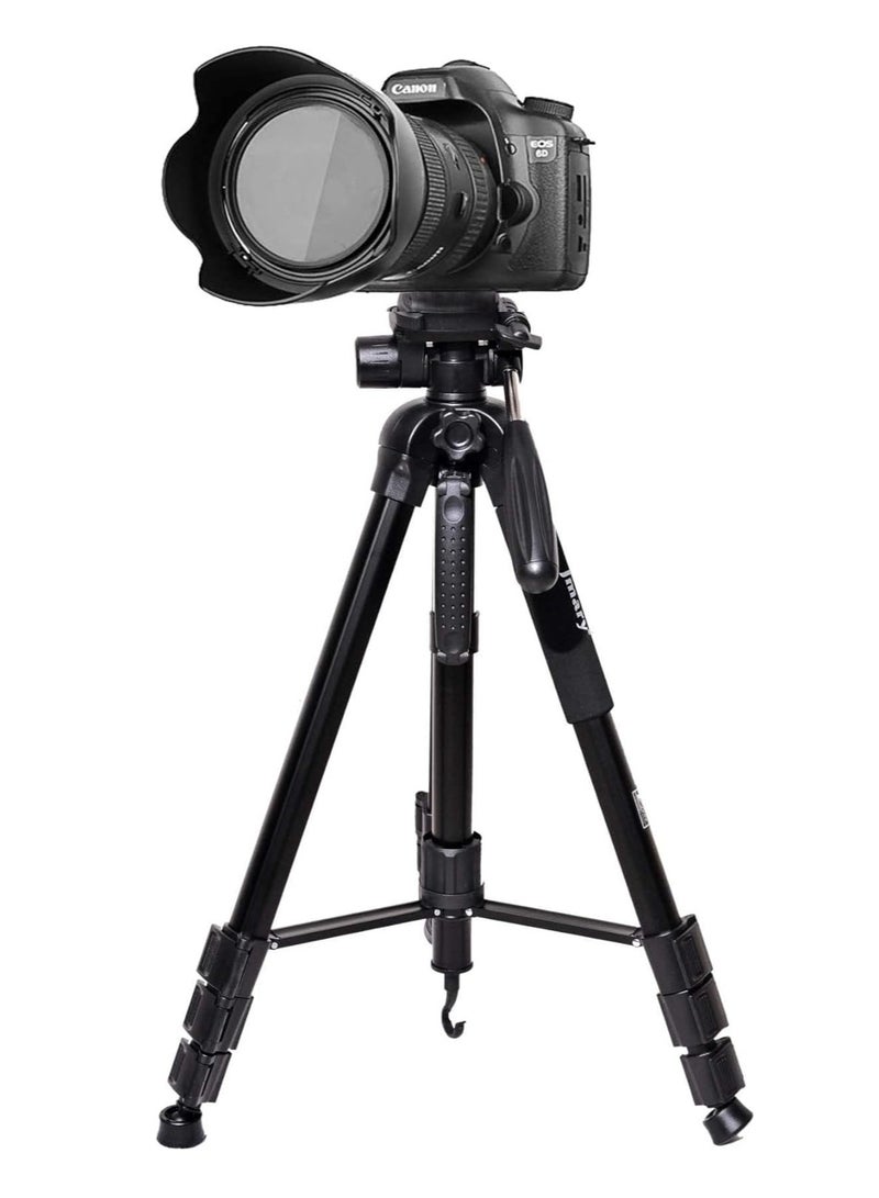 Jmary Jmary KP-2264 Professional Aluminium Tripod Monopod for All DSLR Cameras (Black) - Image 1