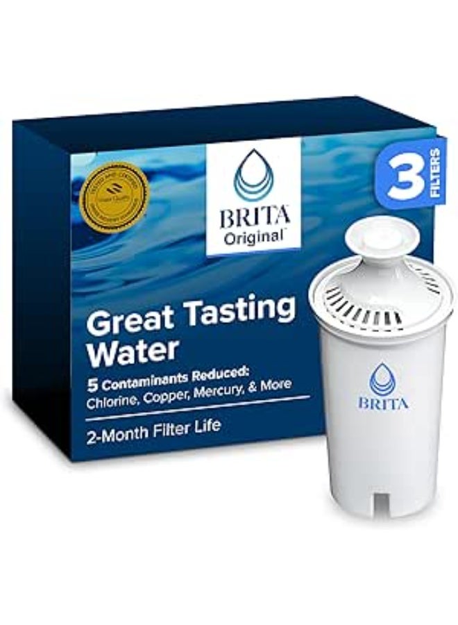 BRITA Longlast Water Filter, Longlast Replacement Filters for Pitcher and Dispensers, 3ct - Image 1