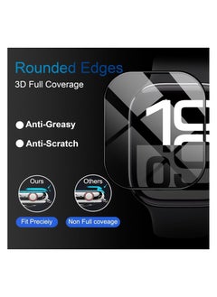 Generic Screen Protector for Apple Watch Series 10 46 mm for Tempered Glass, Pack of 4, 3D Full Coverage HD Flexible Screen Protector, Anti-Dust, Bubble-Free Screen Protector, Scratch-Resistant Screen  - Image 2