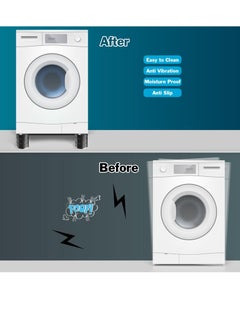 وسادات مضادة للاهتزاز لغسالة الملابس، عبوة من 4 قطع، قابلة للتكديس، عازلة للضوضاء والصدمات، وسادة عازلة للغسالة والمجفف - مضادة للانزلاق، مضادة للضوضاء ودعم الصدمات تحمي القواعد وتناسب معظم الموديلات - pzsku/Z98592A6288C01A1881A6Z/45/_/1706582122/1578e54b-762e-42fe-9fdd-5e3da9aec6ac