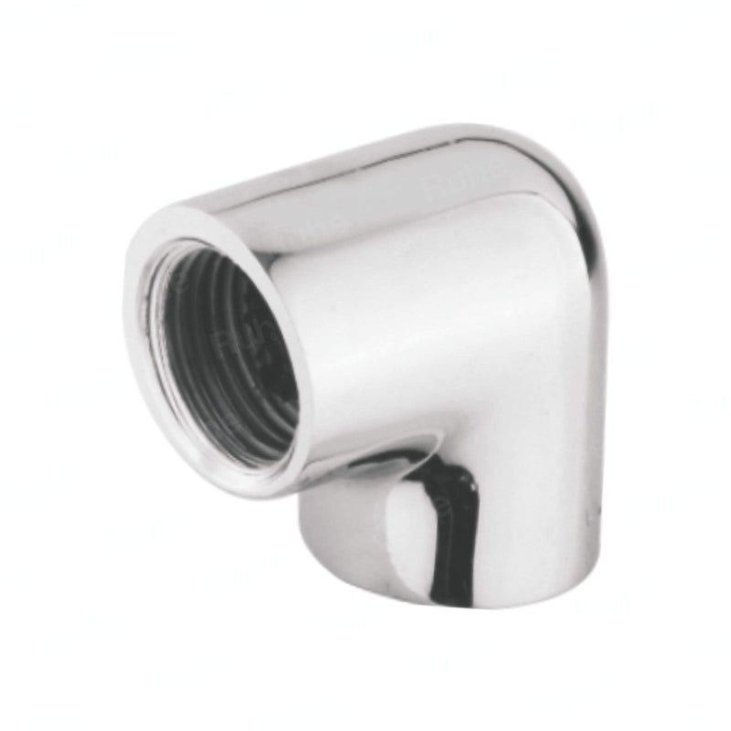 Ruhe® Connector Pipe | Brass 1.5 Inch 90 Degree | Elbow Connector for Pipe Fittings | (Chrome Finish) | (Pack of 4) - Image 5