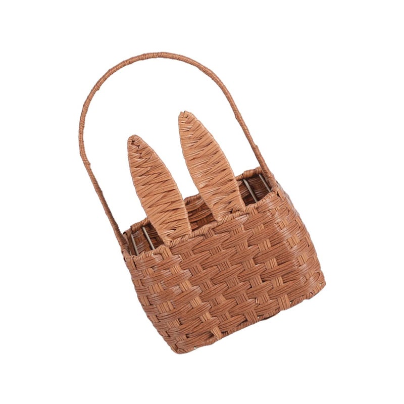 Woven Picnic Basket With Rabbit Design For Food Storage Outdoor Picnics - Image 2