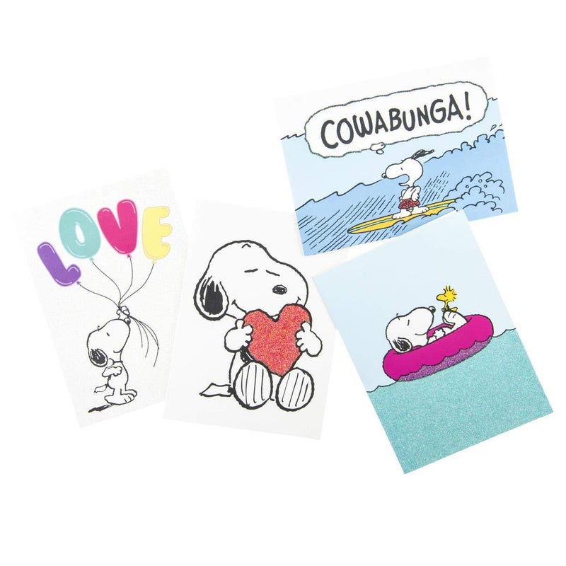 Graphique Peanutsâ„¢ Love Balloon Greeting Cards | 20 Pack | All Occasion Blank Note Cards with Envelopes | 4 Assorted Designs with Glitter Accents | Boxed Set for Personalized Notes | 4.25" x 6" - Image 3
