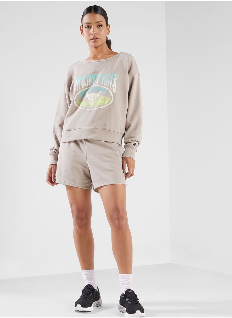 UNDER ARMOUR - Project Rock Terry Long Sleeve Sweatshirt - Image 1