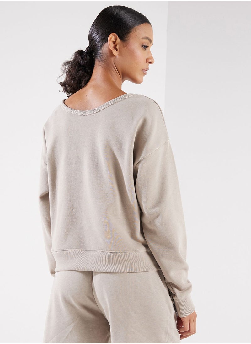 UNDER ARMOUR - Project Rock Terry Long Sleeve Sweatshirt - Image 1
