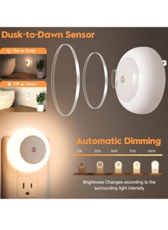 General Night Light, Night Lights Plug into Wall, Dusk to Dawn Sensor Warm White Led Night Light 0.5W, 2 Pack Nightlight for Adults, Bedroom, Bathroom, Hallway, Kitchen  - Image 2