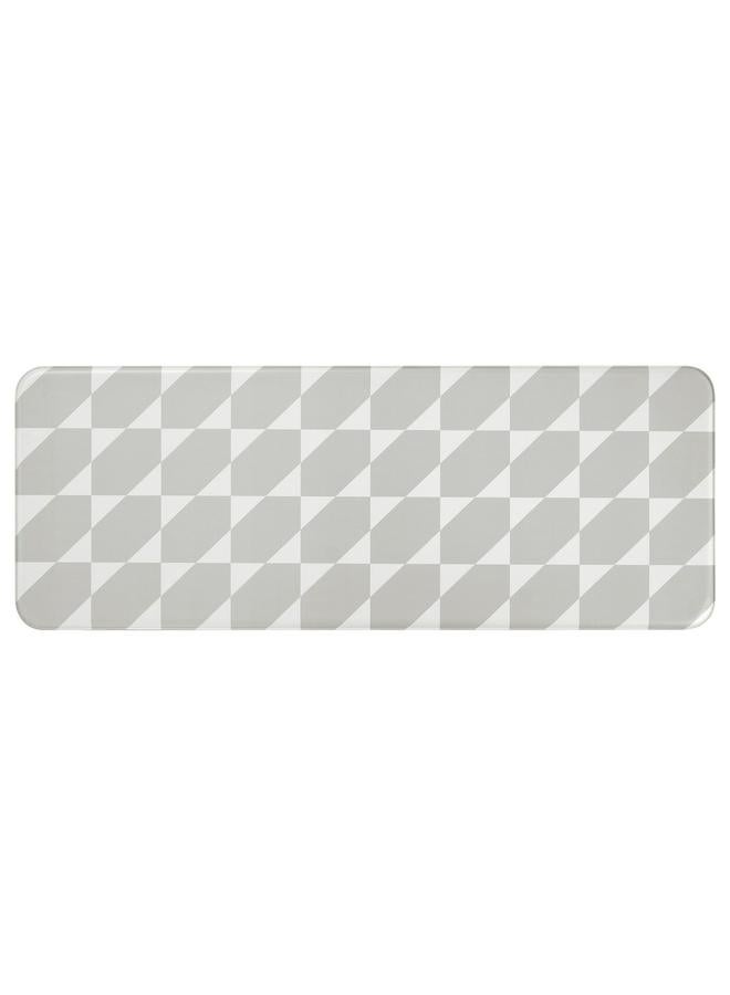 erorex Kitchen mat, grey/white, 45x120 cm - Image 1