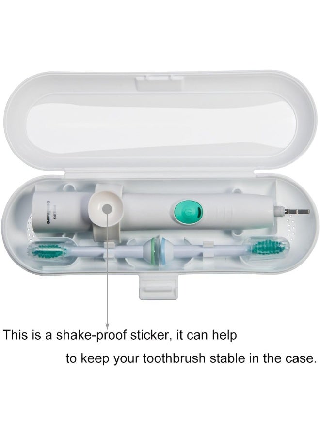 Nincha Portable Electric Toothbrush Travel Case for Philips Sonicare SeriesDurable Environmentally Friendly Breathable FoodSafe Plastic MaterialWhite - Image 4