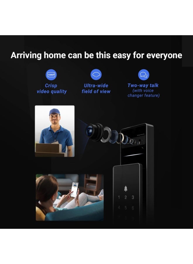 EZVIZ Smart Lock DL50fvs 8-in-1 Keyless Entry Door Lock 3d Face Recognition Door Lock Built-in 8gb Storage 2-meter Night Vision Active Intercom - Image 5