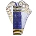 HUIHUANG Royal Blue Deco Mesh 10 inch Wide Metallic Blue and Gold Christmas Mesh Ribbon Gold Border Metallic Decorative Mesh for Christmas Tree Garlands StaircaseWreath Supplies Bows10 Yards - Image 2