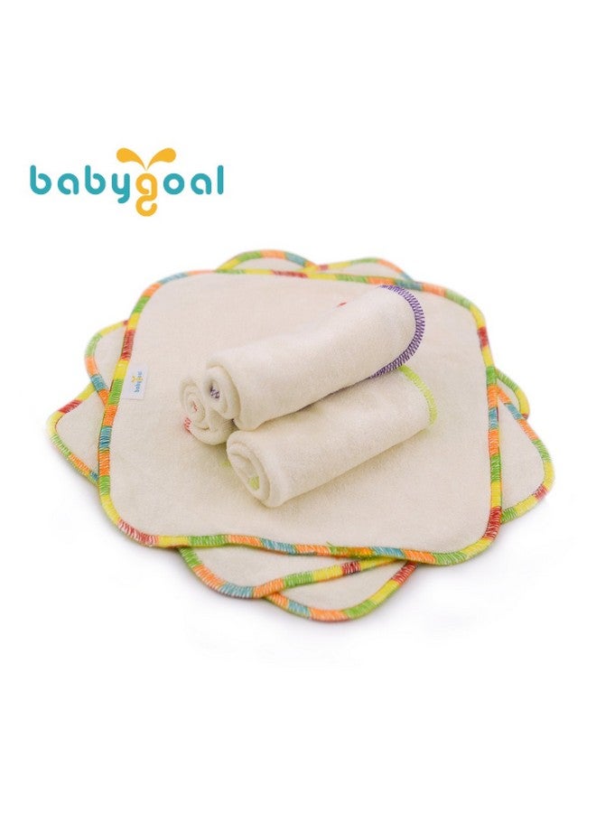 بيبي جول مناديل بيبي جول للأطفال قابلة لإعادة الاستخدام من الخيزران، عبوة من 12 قطعة، قابلة للغسل، منشفة لعاب صغيرة الحجم، مناديل قماشية 8×8 بوصة، 12BW02 - Image 2