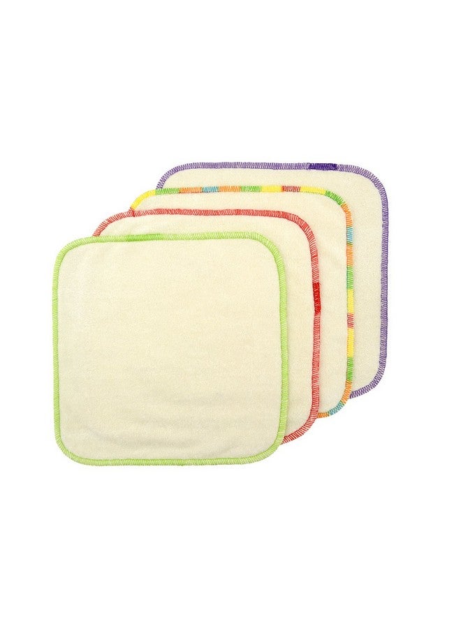 بيبي جول مناديل بيبي جول للأطفال قابلة لإعادة الاستخدام من الخيزران، عبوة من 12 قطعة، قابلة للغسل، منشفة لعاب صغيرة الحجم، مناديل قماشية 8×8 بوصة، 12BW02 - Image 3