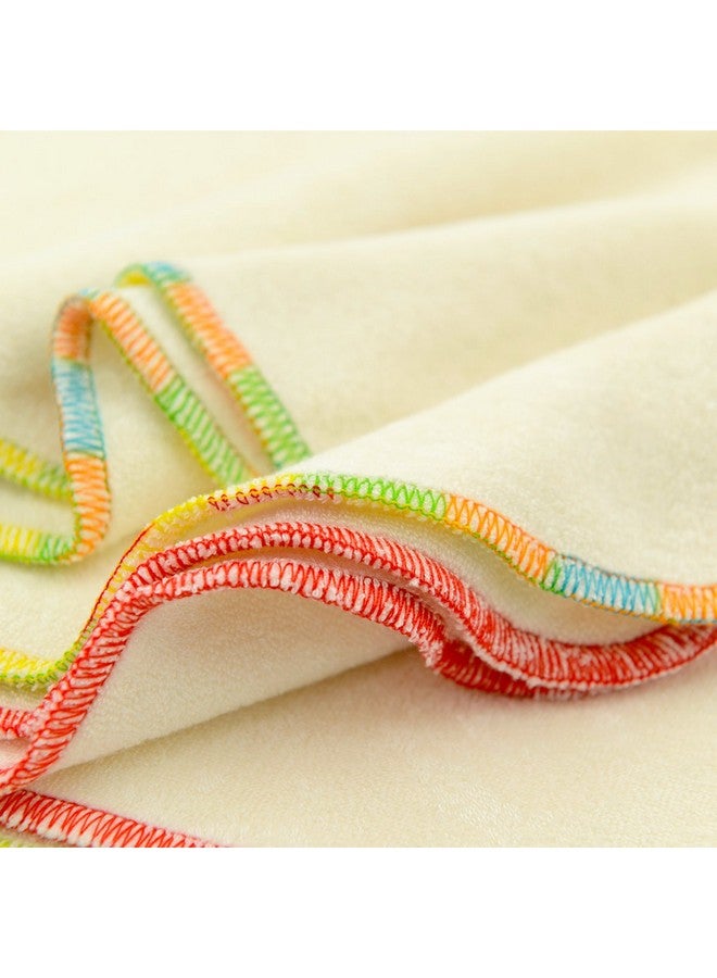 بيبي جول مناديل بيبي جول للأطفال قابلة لإعادة الاستخدام من الخيزران، عبوة من 12 قطعة، قابلة للغسل، منشفة لعاب صغيرة الحجم، مناديل قماشية 8×8 بوصة، 12BW02 - Image 4