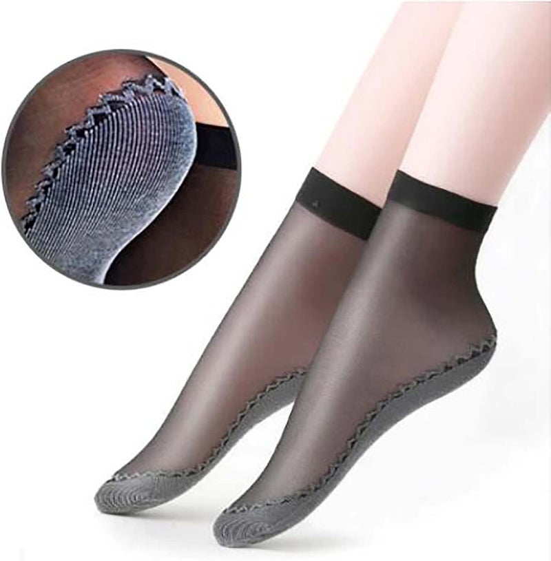 ويوبلز جوارب حريرية نسائية ناعمة وأنيقة (أسود) - Image 3