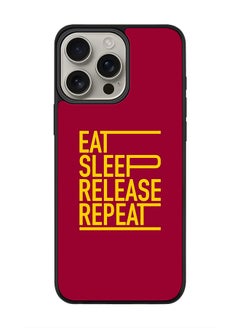 For iPhone 16 Pro Max Case [Compatible with MagSafe] Slim Magnetic cover Phone Case iPhone 16 Pro Max -Eat Sleep Release Repeat