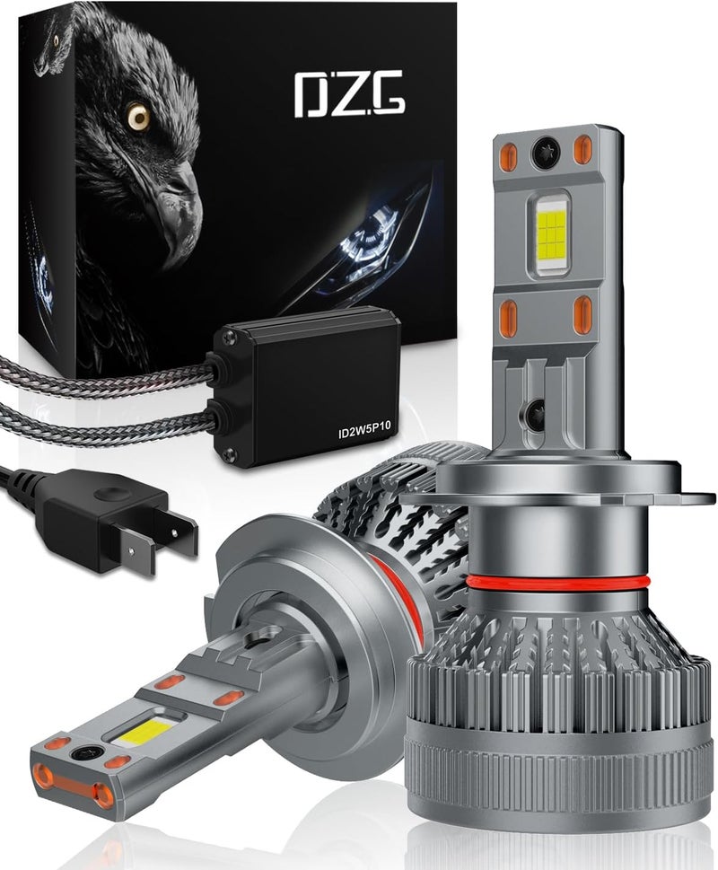 DZG H7 LED Headlight Bulbs 6500K 45W Super Bright LED Bulb High Low Beam Halogen Replacement LED Headlights Conversion Kit, 2 Pack - Image 1