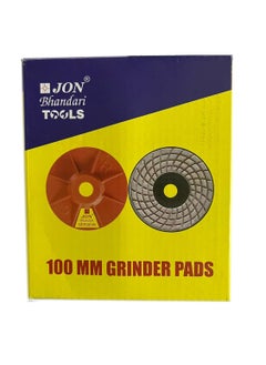 Jon Bhandari Tools Jon Bhandari Tools 10pc 4 inch 100mm Diamond Ceramic Polishing Pad Set Grinding and Finishing of Granite Marble Glass Concrete and Other Natural Stone Grit 2  - Image 4