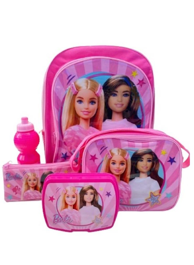 Barbie حقيبة ظهر باربي 5 في 1 - 16 بوصة - Image 1